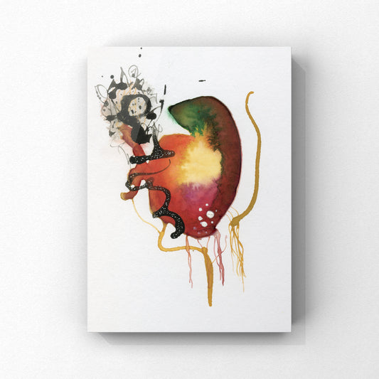 Baby Bloom C97 Greeting Card with Original Art Work