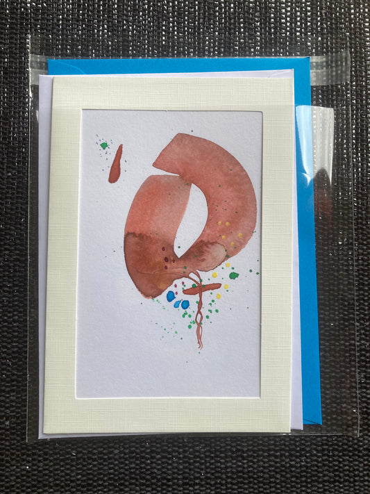 Baby Bloom C51 Greeting Card with Original Art Work