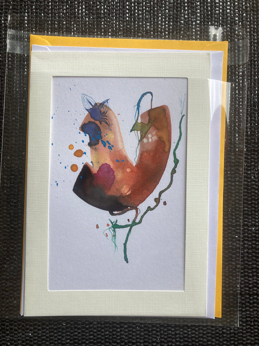 Baby Bloom C50 Greeting Card with Original Art Work