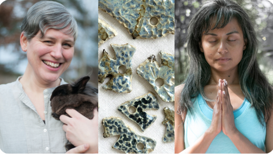 yoga and clay creative play in Kungsbacka