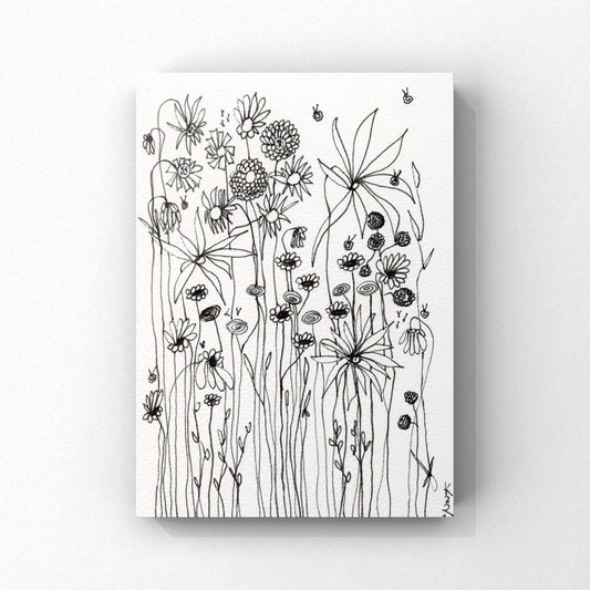 Grumpy Garden Art Cards - Pen and Paper Sketch Series