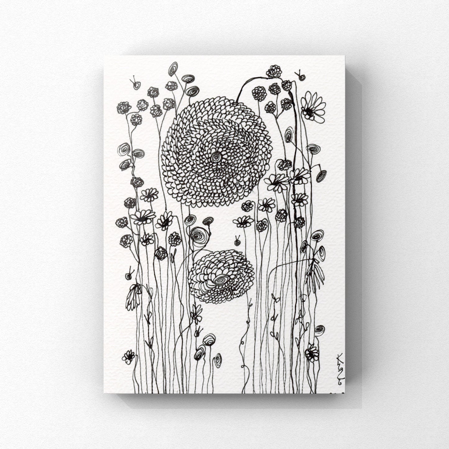 Grumpy Garden Art Cards - Pen and Paper Sketch Series